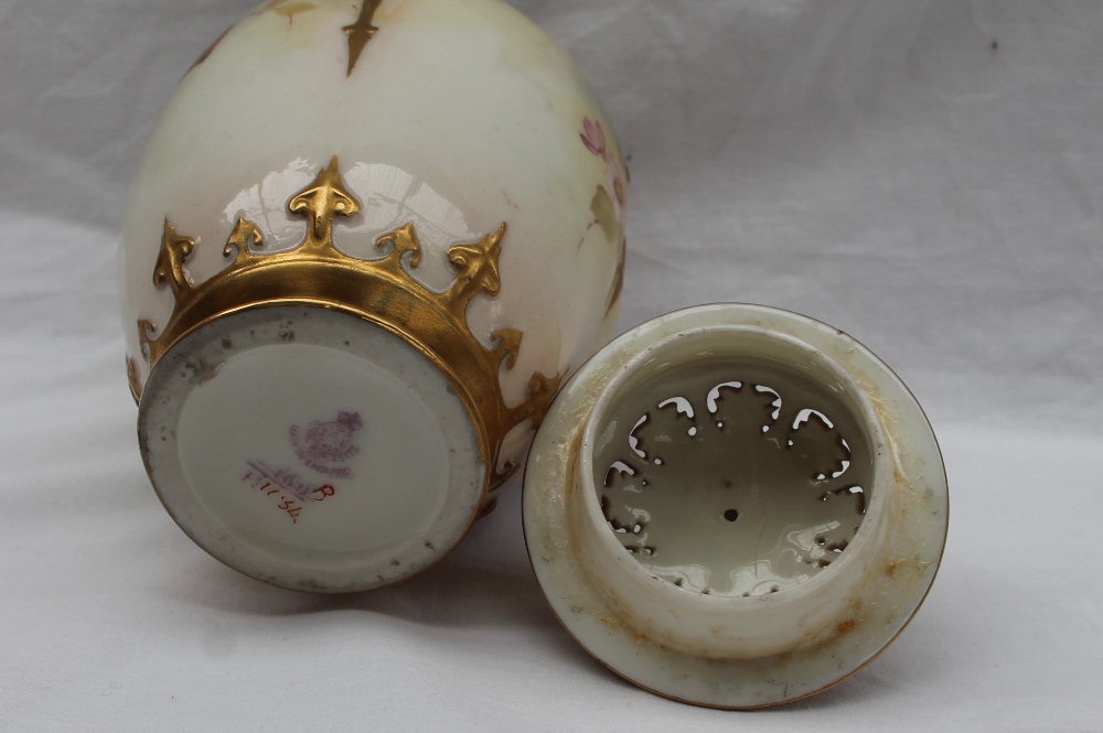 A Royal Worcester vase and cover, - Image 2 of 5