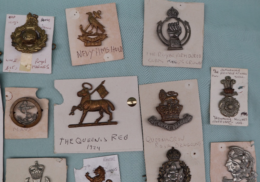 A collection of circa thirty five military cap badges including The Royal Armoured Corps, - Image 6 of 7