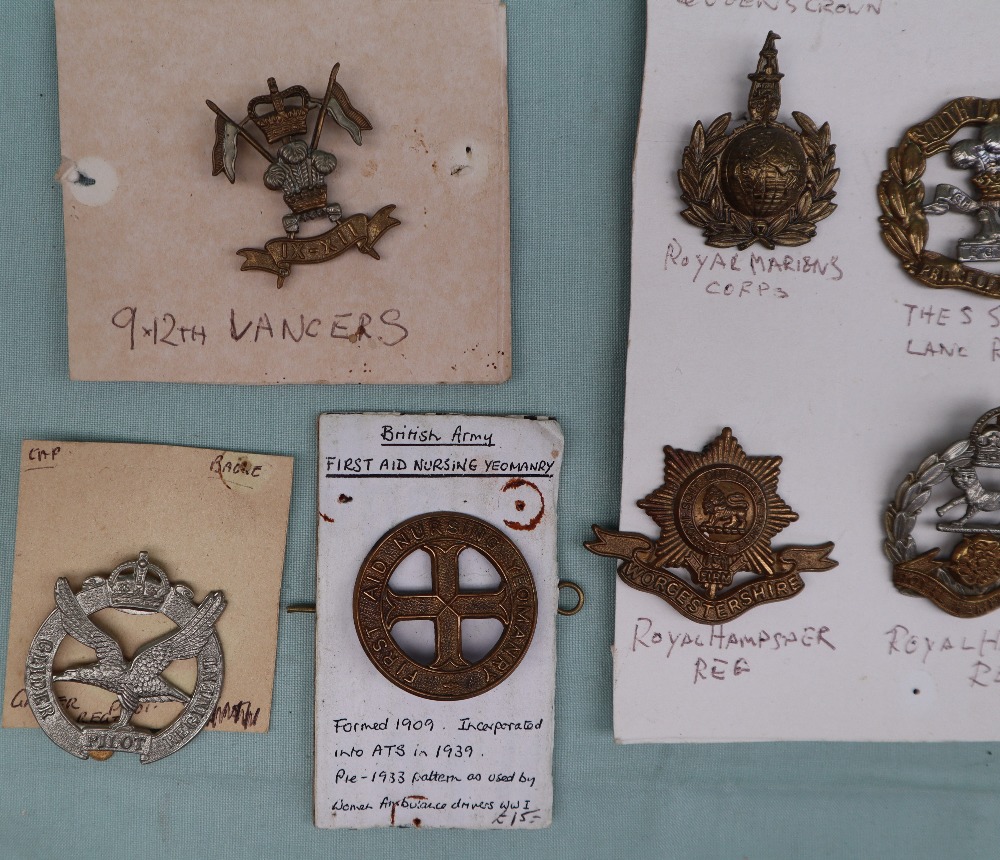 A collection of circa thirty five military cap badges including The Royal Armoured Corps, - Image 2 of 7