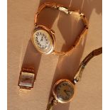 A Lady's 18ct yellow gold wristwatch, the square dial with Arabic numerals inscribed Altair,