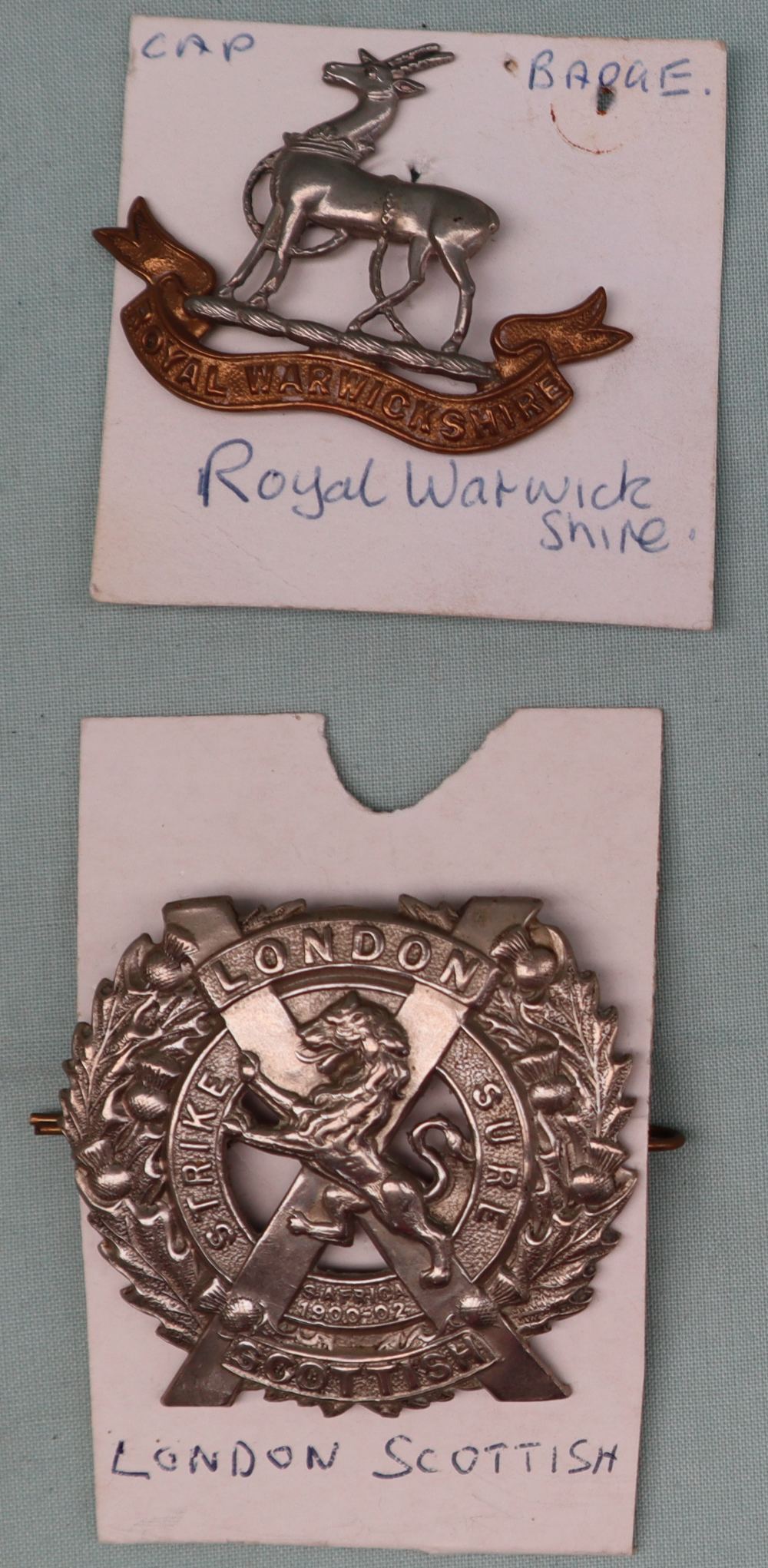 A collection of circa forty two military cap badges including The Royal Warwickshire, - Image 2 of 5