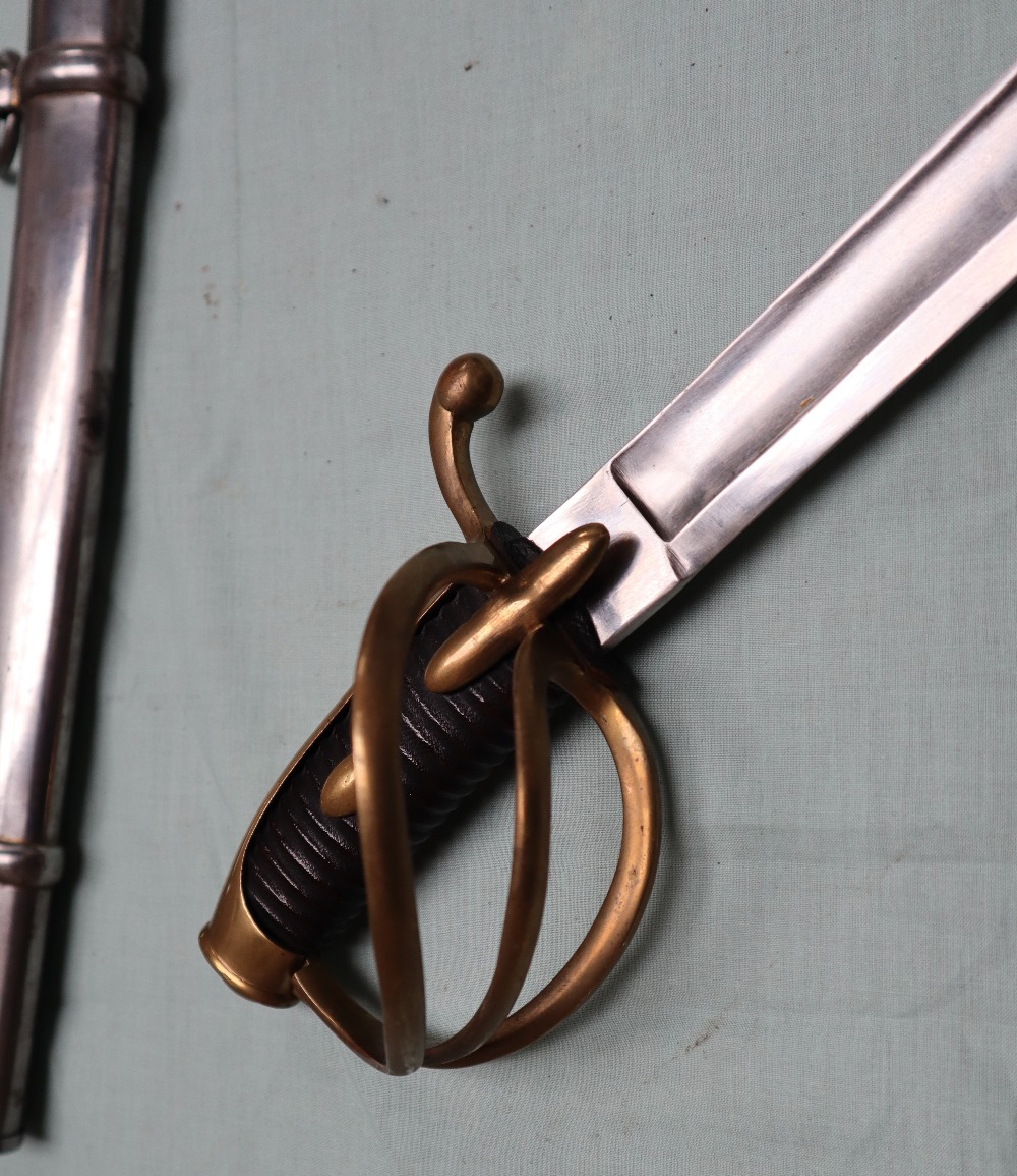 A copy of a French Napoleonic saber, "Sabre Cavalerie Légère M AN XI", the top of the 85. - Image 8 of 10