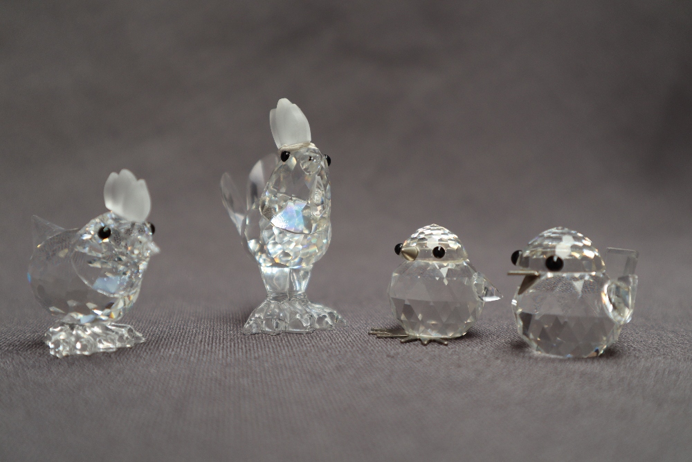 Swarovski crystal -- Graduated owls together with chickens and chicks - Image 6 of 6