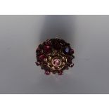 A ruby dress ring,