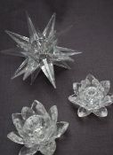 Swarovski crystal -- star and flowers