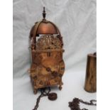 A 17th Century style brass lantern clock,