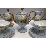 A continental porcelain cabaret set,