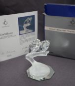 Swarovski crystal -- "Togetherness" The lovebirds,