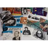 A collection of German cinema lobby cards for "Lord of the Rings" together with signed postcards