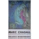 Marc Chagall "Galerie Nierendorf, Berlin" Lithographic poster in colours 59.5 x 44.