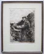 David Carpanini Kyffin I A portrait of Sir Kyffin Williams working en plein air An Artists proof