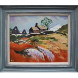 Ralph Spiller Hillside farm (After Donald McIntyre) Oil on board Initialled and inscribed verso 39.