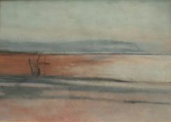 Roger Cecil Sea shore Watercolour 16 x 22cm ***Artists Resale Rights may apply to this lot***