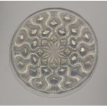 A Rene Lalique "Bulbes" pattern plate, etched signature R.LALIQUE FRANCE to the centre, 27.