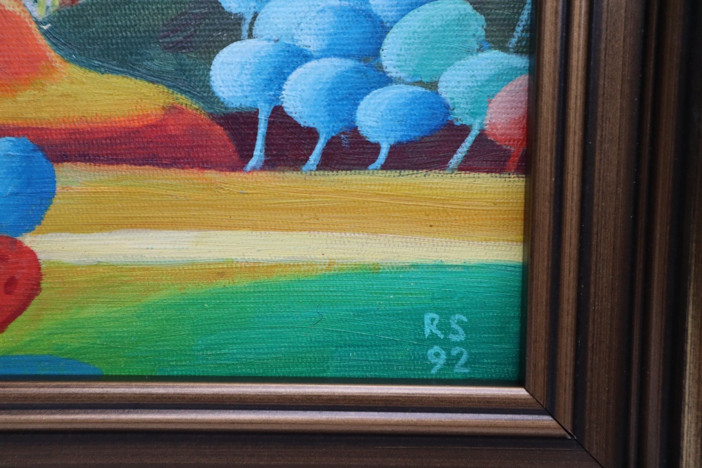 Ralph Spiller Gelligaer Common Oil on board Initialled and dated '92 18 x 23cm ***Artists Resale - Image 3 of 4