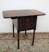 A George IV mahogany work table,