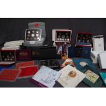 A collection of United Kingdom Proof coin sets, cased including 1983-1986, 1991, 1994-2008,
