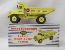 A Dinky Supertoys Euclid Rear Dump Truck, in yellow, No.