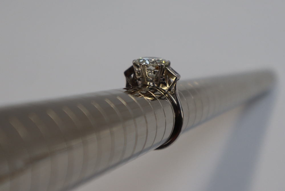 A solitaire diamond ring, the round brilliant cut diamond approximately 3cts, - Image 5 of 5