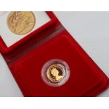 An Elizabeth II proof half sovereign,