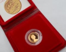 An Elizabeth II proof half sovereign,