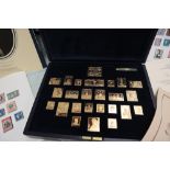 Treasures from the Royal Collection, The Empire Collection, twenty five silver gilt stamps,