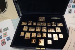 Treasures from the Royal Collection, The Empire Collection, twenty five silver gilt stamps,