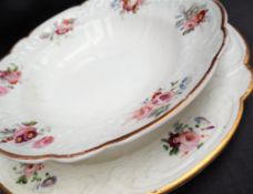 A Nantgarw porcelain circular serving dish and bowl,