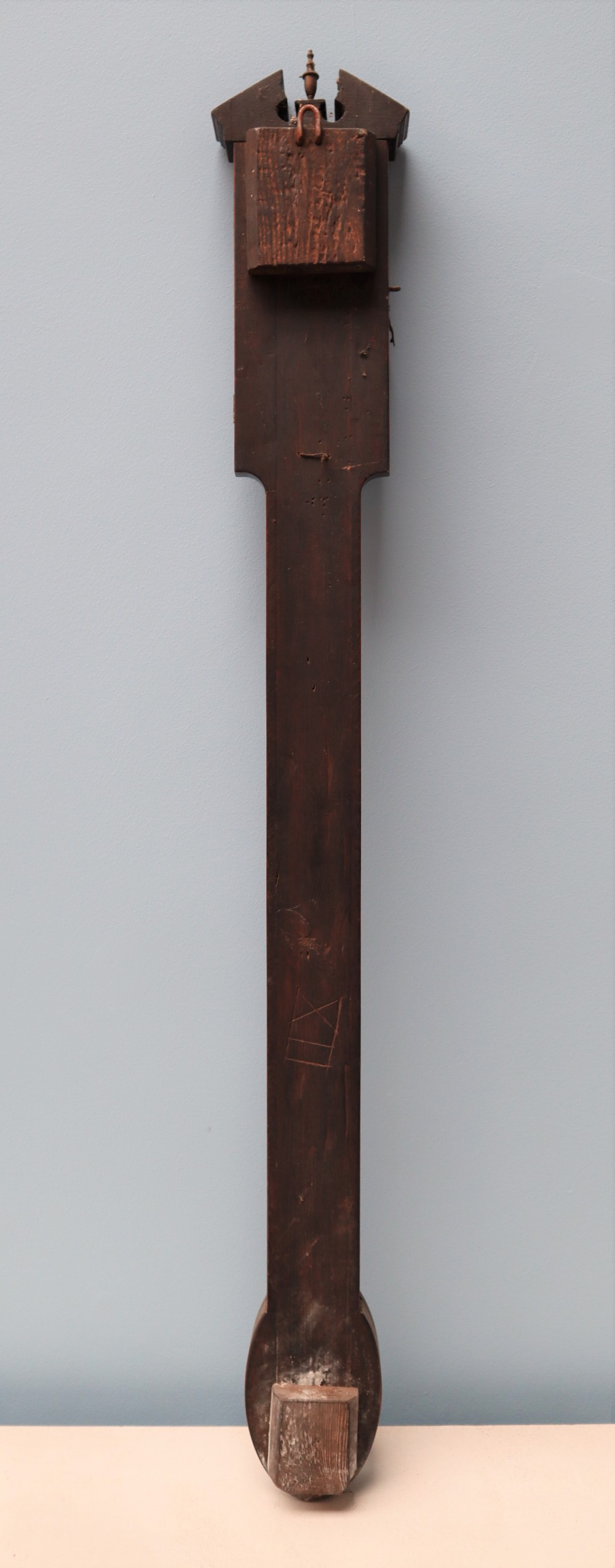 A George III mahogany stick barometer, - Image 5 of 5