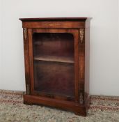A Victorian walnut bookcase,