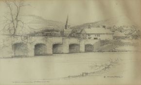 Edgar James Maybery The Bridge, Crickhowell, Nr Abergavenny, Mon.