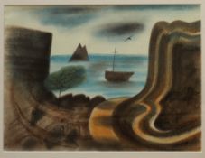 James Campbell Path to the sea Pastels Signed and inscribed verso 27.