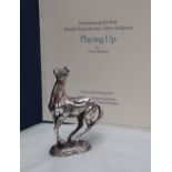 A John Pinches British Horse Society silver Sculpture "Playing Up" by Lorne McKean, 11cm high,