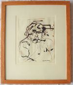 Peter Prendergast Self portrait (1985) Ink on paper Signed,