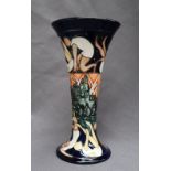 A Kerry Goodwin for Moorcroft pottery flared vase decorated in The Athletes, 2011,