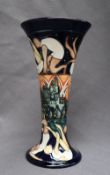 A Kerry Goodwin for Moorcroft pottery flared vase decorated in The Athletes, 2011,