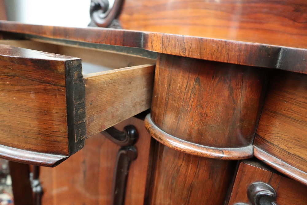 A Victorian rosewood chiffonier, - Image 3 of 13