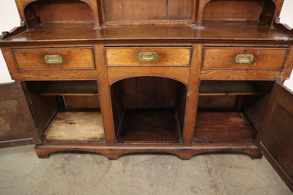 An 18th century and later oak dresser, - Image 7 of 12