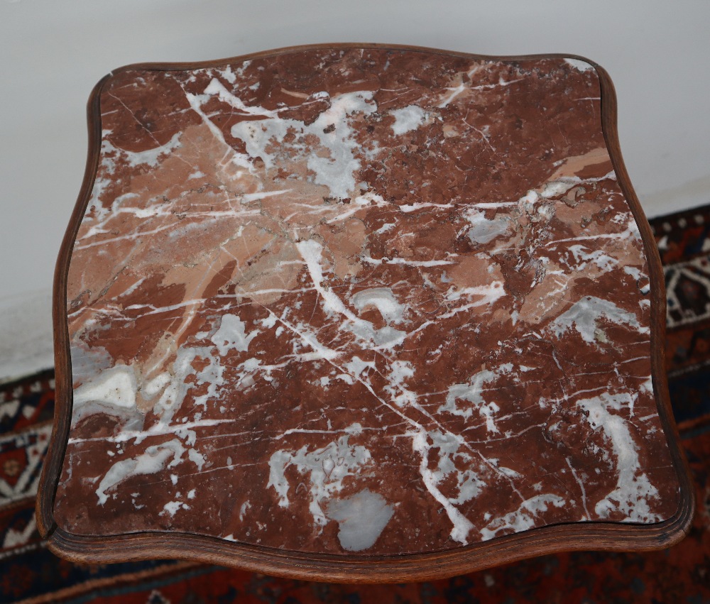 A French marble topped side cabinet, - Image 9 of 9
