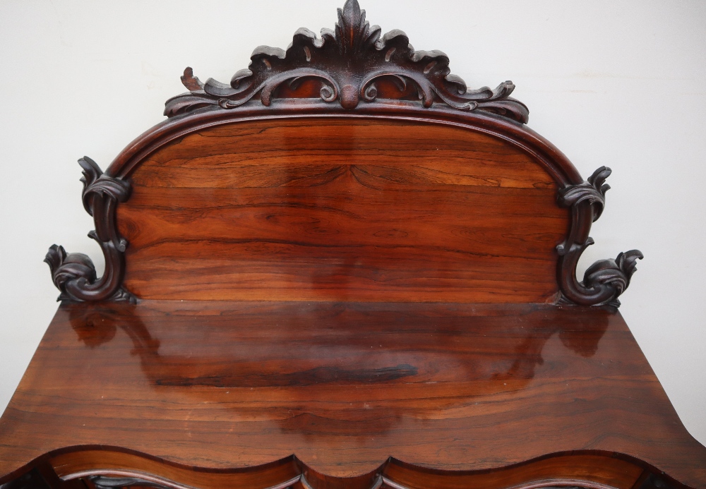 A Victorian rosewood chiffonier, - Image 5 of 13