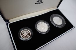 Royal Mint - A 1994 silver proof coins, including a One Pound, Two Pound and fifty pence coin,