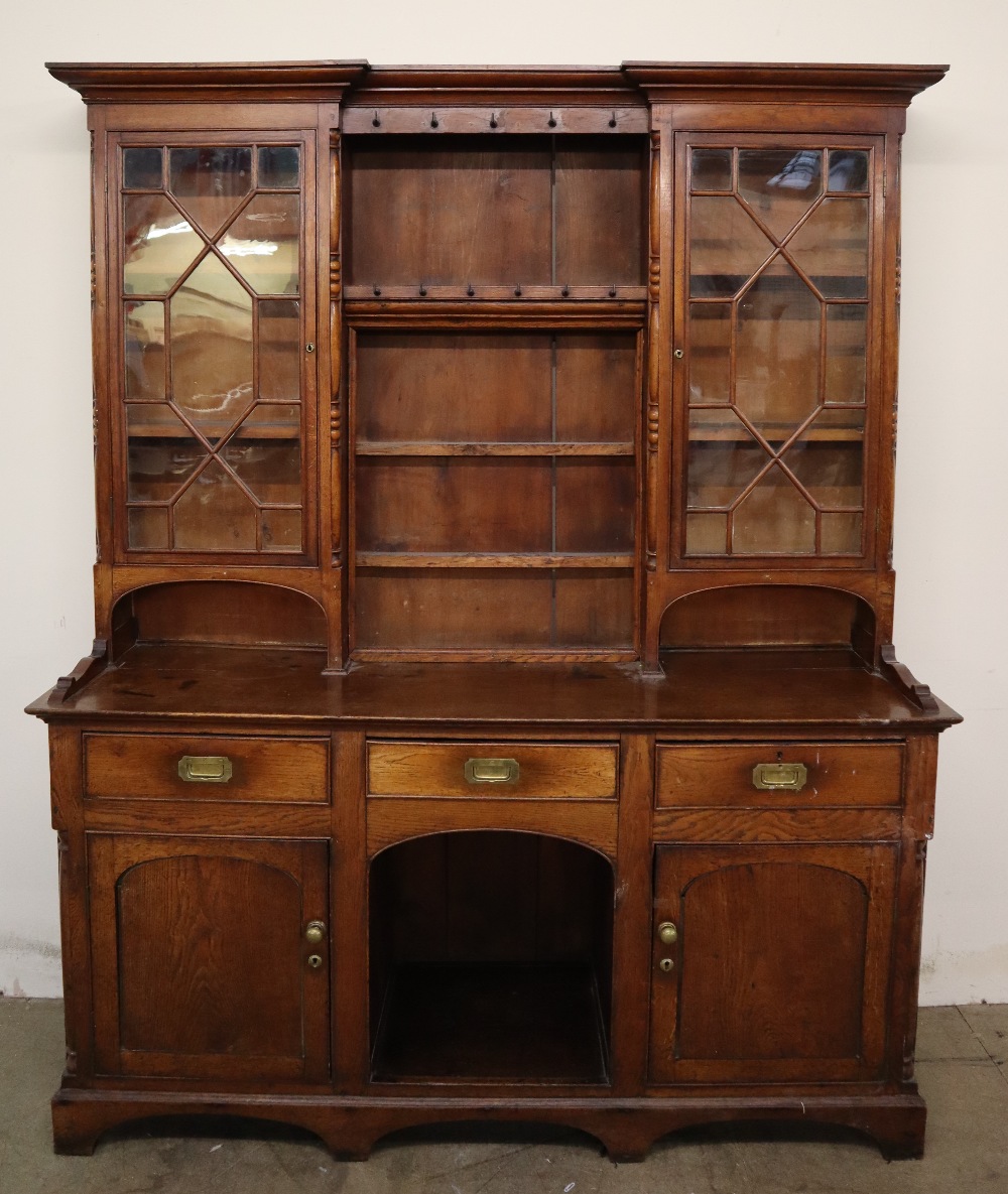 An 18th century and later oak dresser, - Image 2 of 12