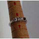 A two stone diamond ring,