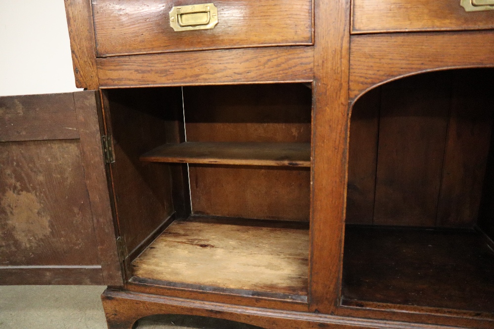 An 18th century and later oak dresser, - Image 8 of 12