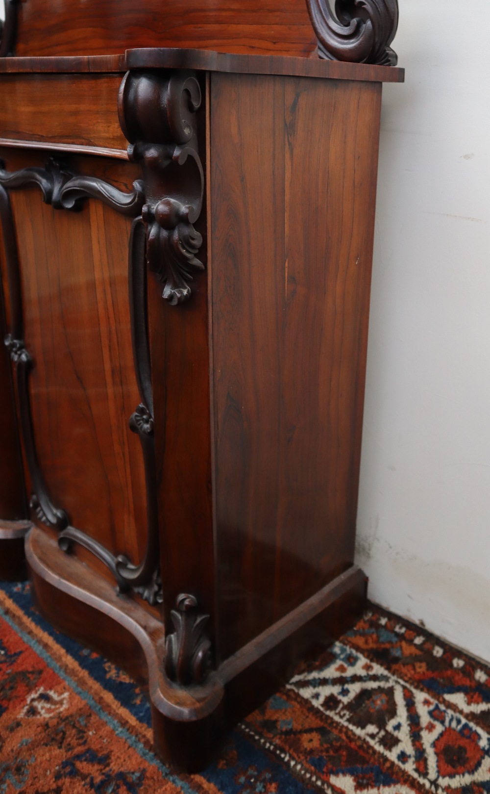 A Victorian rosewood chiffonier, - Image 11 of 13