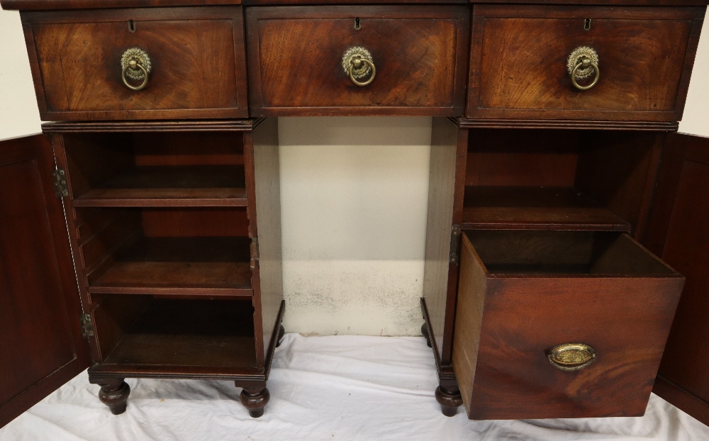 A 19th century mahogany sideboard the top with an inverted breakfront, - Image 5 of 5