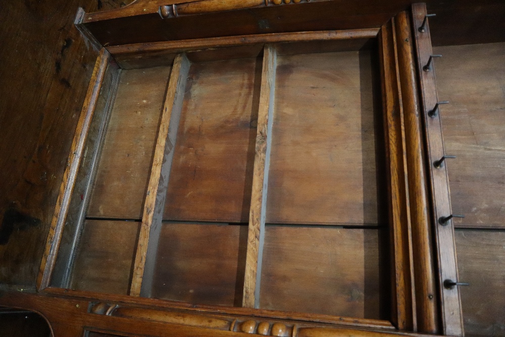 An 18th century and later oak dresser, - Image 3 of 12