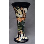 A Kerry Goodwin for Moorcroft pottery flared vase decorated in The Athletes, 2011,