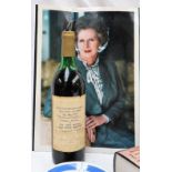 Margaret Thatcher - a bottle of the La Reve Rose,