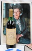 Margaret Thatcher - a bottle of the La Reve Rose,